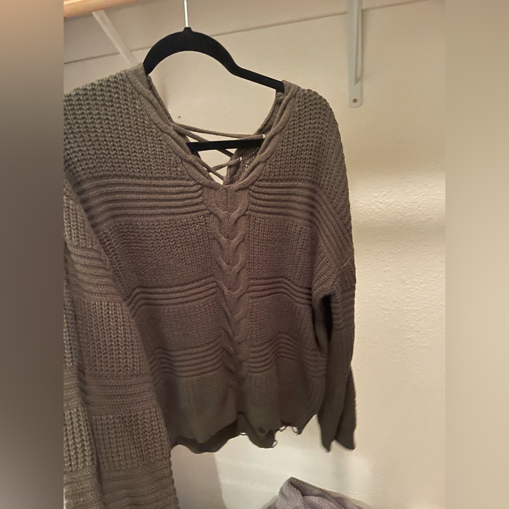 Olive green sweater